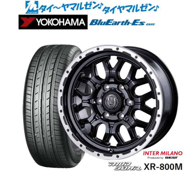 インターミラノ マッドバーン XR-800M 15インチ 6.0J ヨコハマ BluEarth-ES ブルーアースイーエス ES32 215/65R15 サマータイヤ ホイール4本セット