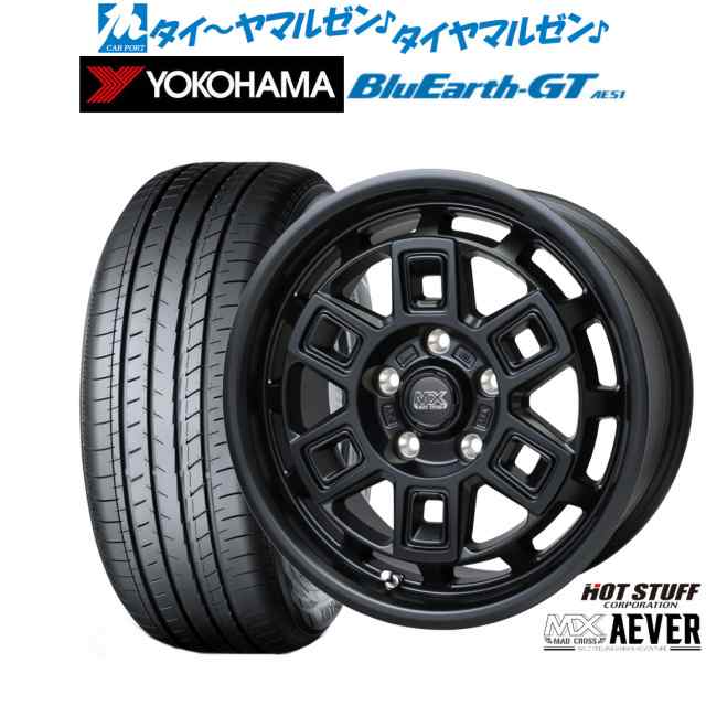 ホットスタッフ マッドクロス アイヴァー  16インチ 7.0J ヨコハマ BluEarth ブルーアース GT (AE51)  205/60R16 サマータイヤ ホイール4の通販は