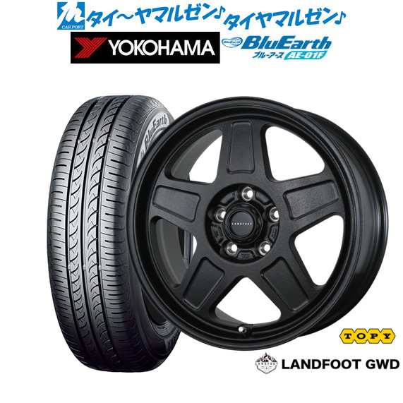 トピー ランドフット GWD 16インチ 7.0J ヨコハマ BluEarth ブルーアース (AE-01F) 205/55R16 サマータイヤ ホイール4本セット