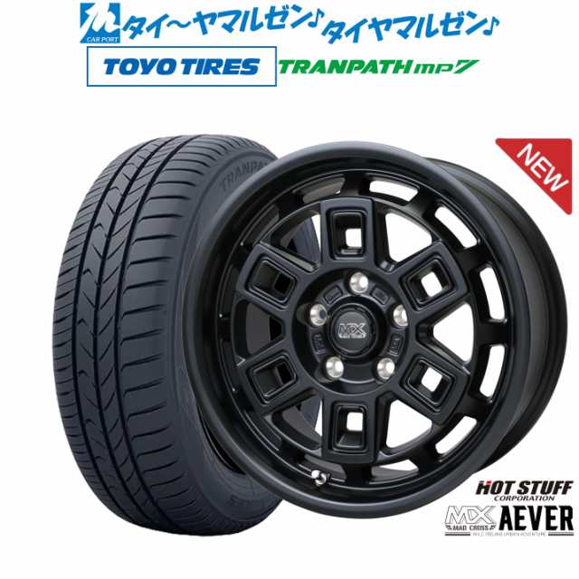 ホットスタッフ マッドクロス アイヴァー 16インチ 7.0J トーヨータイヤ トランパス mp7 215/60R16 サマータイヤ ホイール4本セット