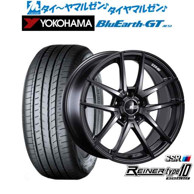 タナベ SSR ライナー タイプ10 モノブロック 18インチ 7.5J ヨコハマ BluEarth ブルーアース GT (AE51)  225/40R18 サマータイヤ ホイーの通販は