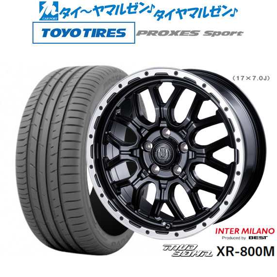 インターミラノ マッドバーン XR-800M 17インチ 7.0J トーヨータイヤ プロクセス PROXES スポーツ 225/50R17 サマータイヤ  ホイール4本-アイテムをオンラインでご