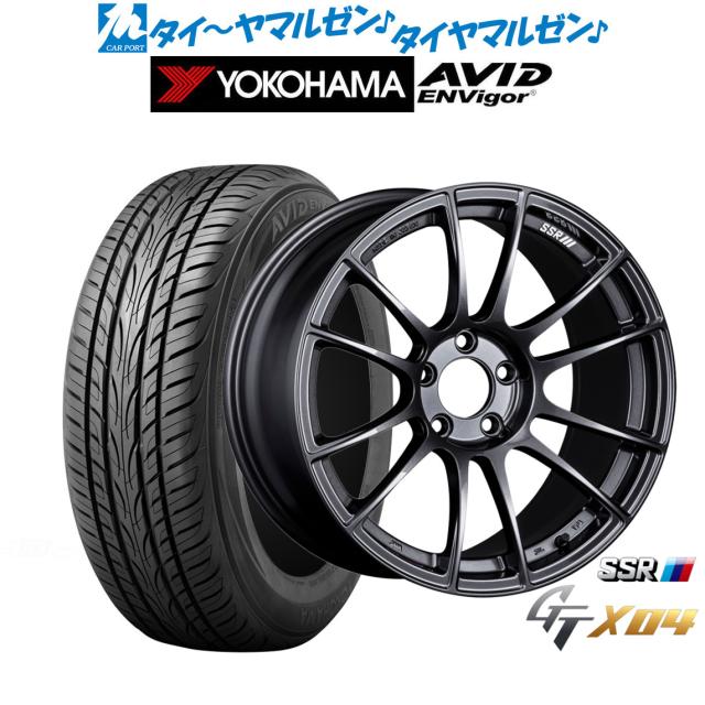 タナベ SSR GT X04 ダークガンメタ 19インチ 8.5J ヨコハマ AVID エンビガー (S321) 225/45R19 96W XL サマータイヤ ホイール4本セット