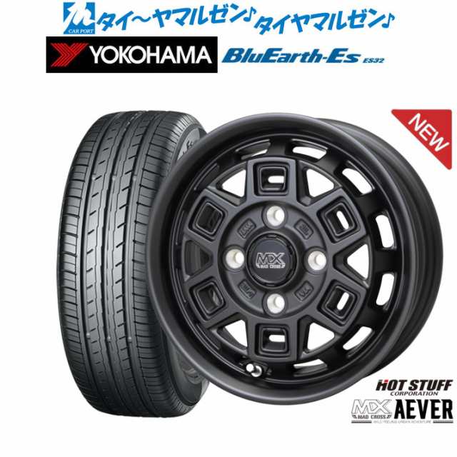 ホットスタッフ マッドクロス アイヴァー 12インチ 4.0J ヨコハマ BluEarth-ES ブルーアースイーエス ES32 135/80R12 サマータイヤ ホイ