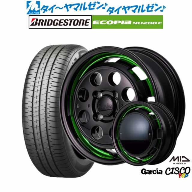 MID ガルシア シスコ POP 14インチ 4.5J ブリヂストン ECOPIA エコピア NH200C 165/65R14 サマータイヤ ホイール 4本セットの通販はau PAY マーケット - カーポートマルゼン | au PAY マーケット－通販サイト