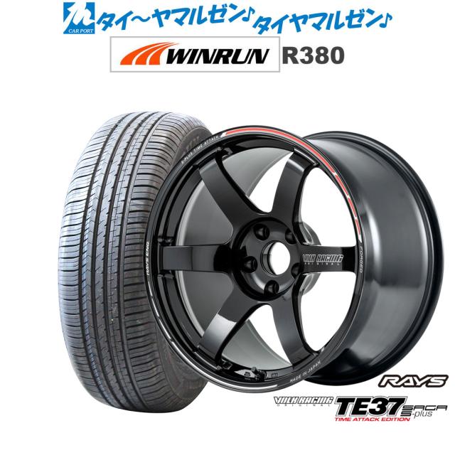 レイズ ボルクレーシング TE37 サーガ S-plus TIME ATTACK EDITION 18インチ 7.5J WINRUN ウインラン R380 235/60R18 サマータイヤ ホイール4本セット