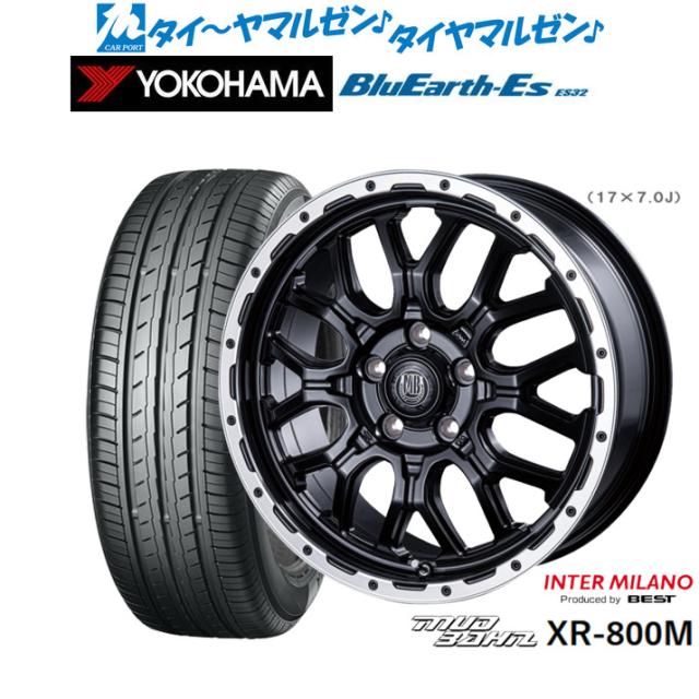 インターミラノ マッドバーン XR-800M 17インチ 7.0J ヨコハマ BluEarth-ES ブルーアースイーエス ES32 225/55R17 サマータイヤ ホイール4本セット 94,545円
