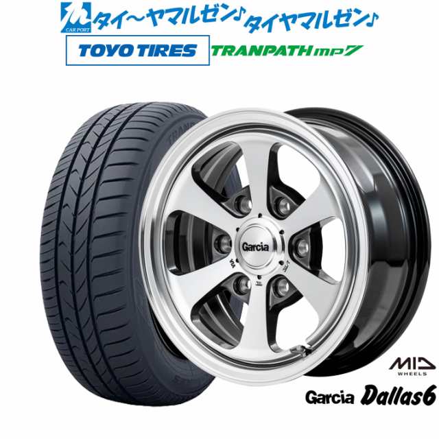 MID ガルシア ダラス6 16インチ 6.5J トーヨータイヤ トランパス mp7  215/65R16 サマータイヤ ホイール4本セットの通販は