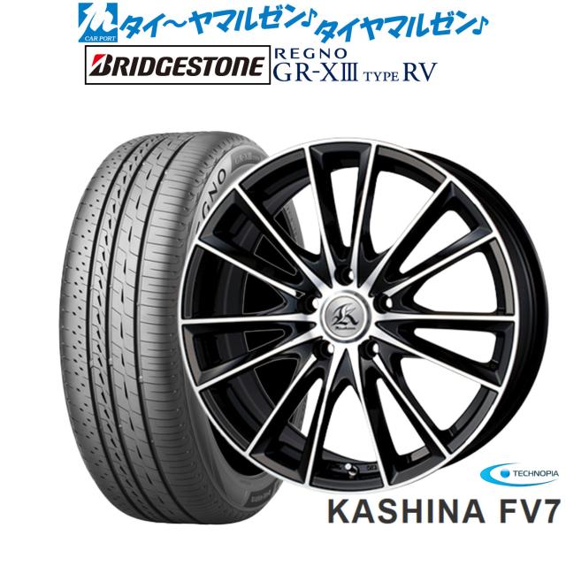 テクノピア カシーナ FV-7 19インチ 8.0J ブリヂストン REGNO レグノ GR-XIII(GR-X3) TYPE RV 245/45R19 サマータイヤ ホイール4本セット