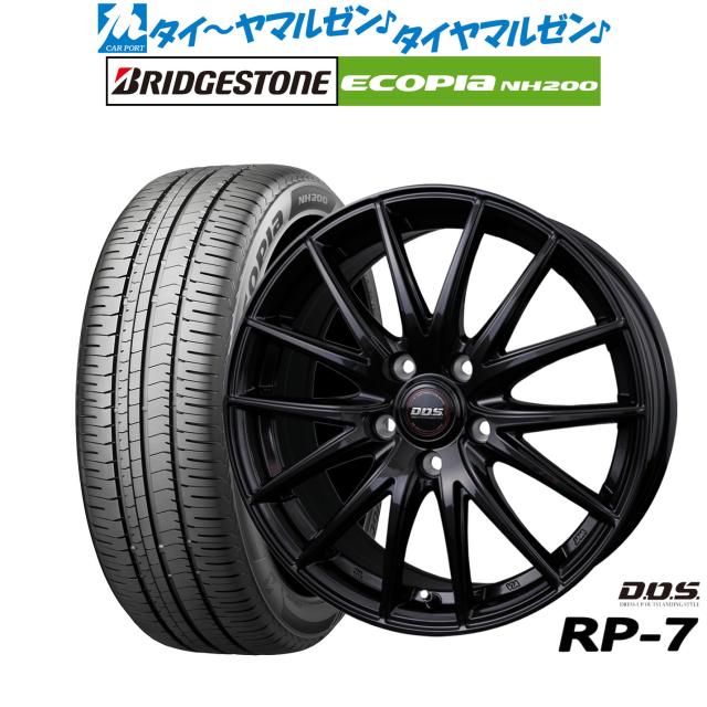 BADX D,O,S(DOS) RP-7 16インチ 6.5J ブリヂストン ECOPIA エコピア NH200 195/50R16 サマータイヤ ホイール4本セット