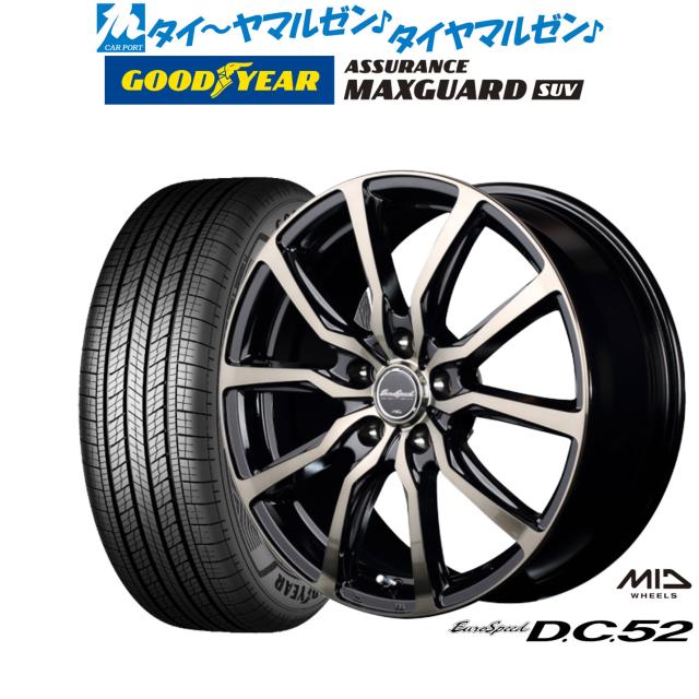 MID ユーロスピード D.C.52 16インチ 6.5J グッドイヤー ASSURANCE MAXGUARD SUV 215/65R16 サマータイヤ ホイール4本セット
