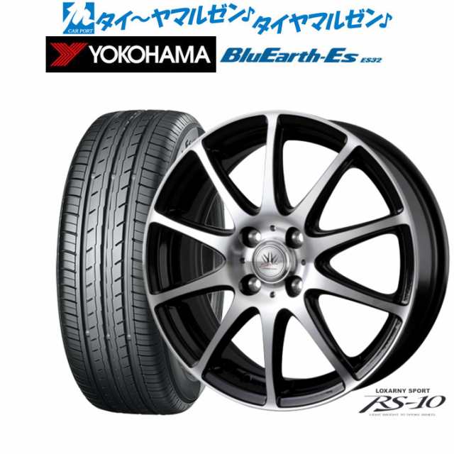 BADX ロクサーニスポーツ RS-10 15インチ 4.5J ヨコハマ BluEarth-ES ブルーアースイーエス ES32 165/55R15 サマータイヤ ホイール4本セ