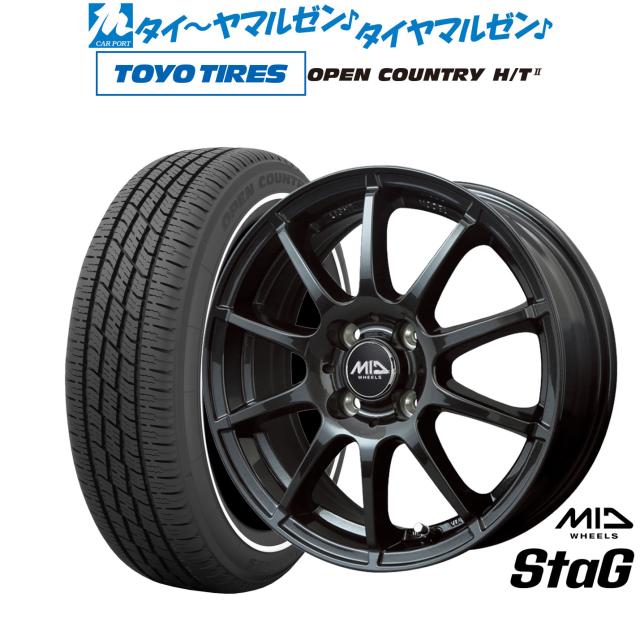 MID ホイールズ スタッグ 15インチ 4.5J トーヨータイヤ OPEN COUNTRY