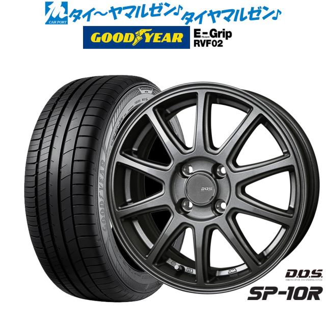 BADX D,O,S(DOS) SP-10R 15インチ 5.5J グッドイヤー エフィシエント グリップ RVF02 195/65R15 サマータイヤ ホイール4本セット