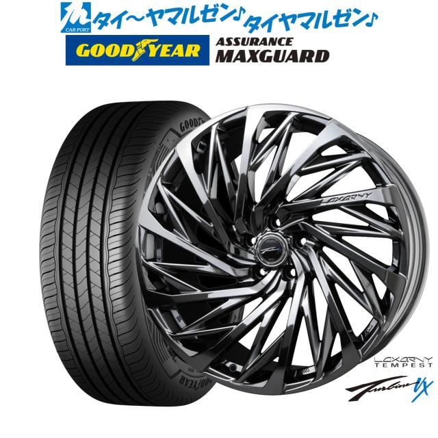 BADX ロクサーニ テンペストタービンVX 18インチ 7.5J グッドイヤー ASSURANCE アシュアランス MAXGUARD 225/40R18 サマータイヤ ホイール4本セット