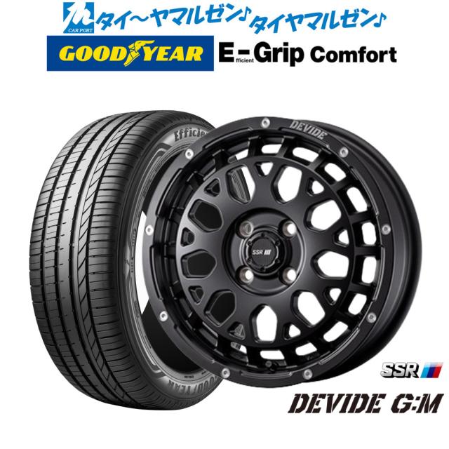 タナベ SSR ディバイド G:M 15インチ 4.5J グッドイヤー エフィシエント グリップ コンフォート 165/50R15 サマータイヤ ホイール4本セット