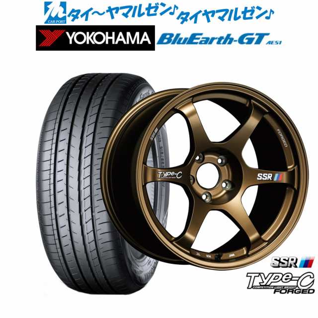 タナベ SSR Type-C FORGED 18インチ 8.5J ヨコハマ BluEarth ブルーアース GT (AE51)  225/45R18 サマータイヤ ホイール4本セットの通販は
