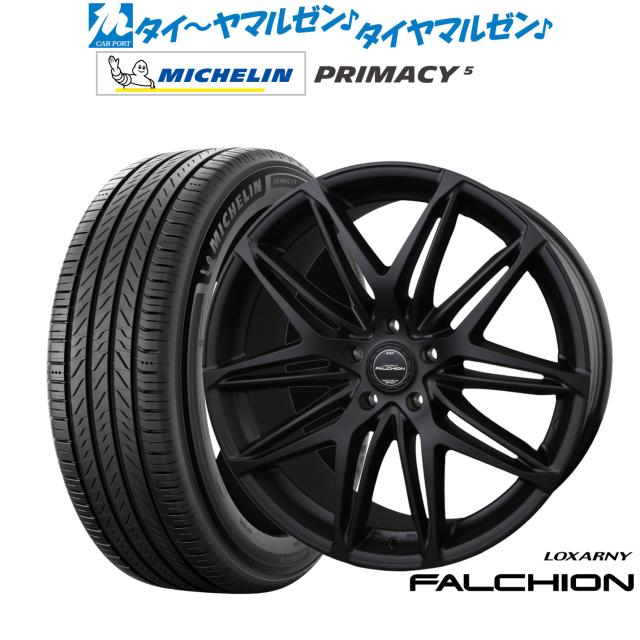 BADX ロクサーニ ファルシオン Black Edition 18in 7.5J ミシュラン プライマシー プライマシー5 215/45R18 炎節タイア 銀輪4本仕かける