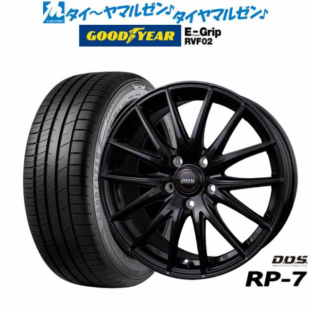 BADX DOS(DOS) RP-7 15インチ 6.0J グッドイヤー エフィシエント グリップ RVF02 195/65R15 サマータイヤ ホイール4本セット