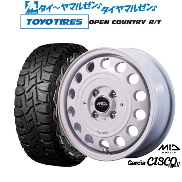 MID ホイールズ ガルシア シスコ Type2 14インチ 4.5J トーヨータイヤ OPEN COUNTRY オープンカントリー RT 155/65R14 オフロードタイヤ ホイール4本セット