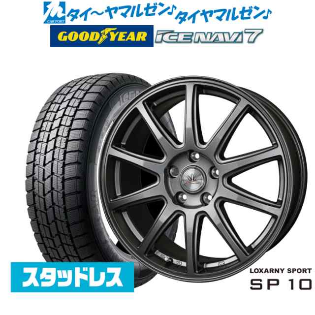 【2023年製】BADX ロクサーニスポーツ SP10 16インチ 6.5J グッドイヤー ICE NAVI アイスナビ 7 日本製 205/60R16 スタッドレスタイヤ