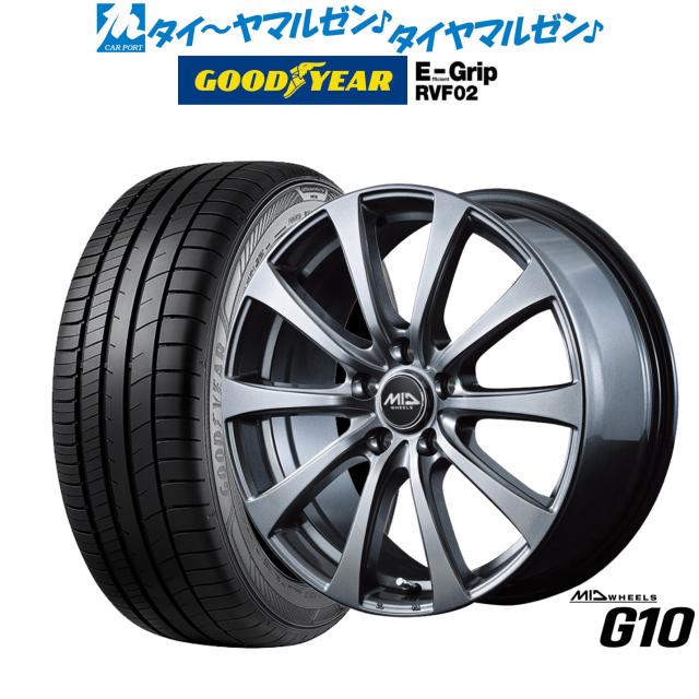 MID ホイールズ G10 18インチ 7.5J グッドイヤー エフィシエント