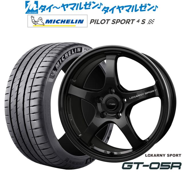 BADX ロクサーニスポーツ GT-05R 18インチ 7.5J ミシュラン パイロット 