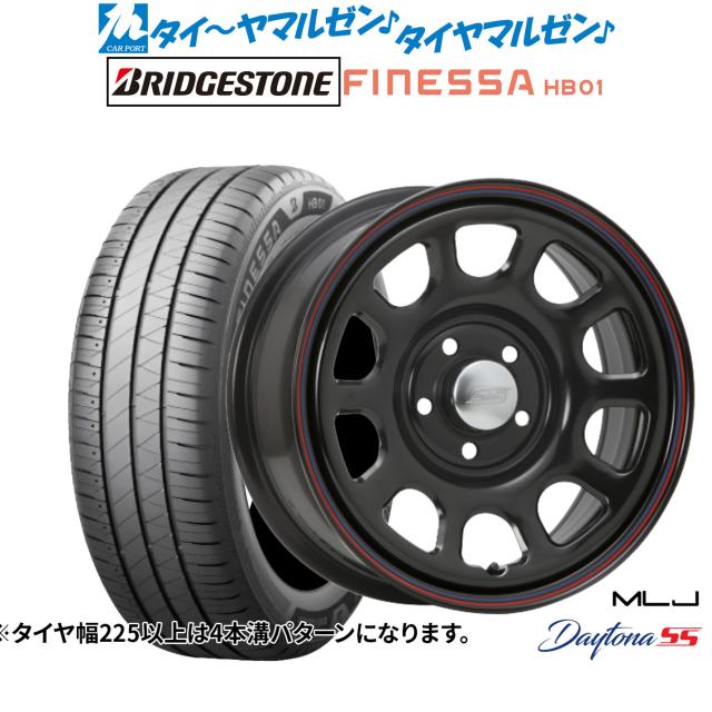 MLJ デイトナ SS 16インチ 7.0J ブリヂストン FINESSA フィネッサ HB01 215/60R16 サマータイヤ ホイール4本セット