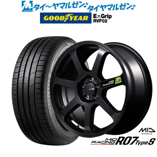 MID レーシング R07 TypeS 17インチ 7.0J グッドイヤー エフィシエント グリップ RVF02 225/60R17 サマータイヤ ホイール4本セット 81,620円