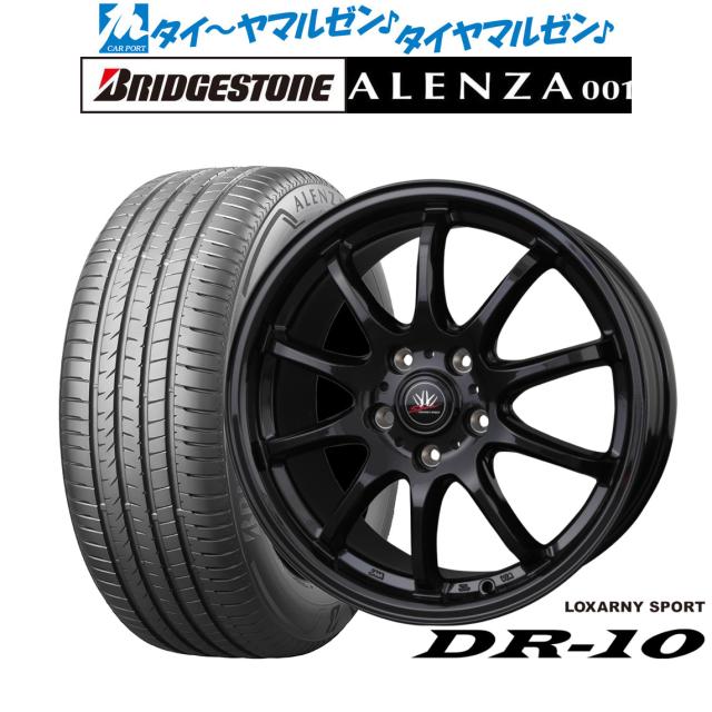BADX ロクサーニスポーツ DR-10 17インチ 7.0J ブリヂストン ALENZA アレンザ 001 235/55R17 サマータイヤ ホイール4本セット