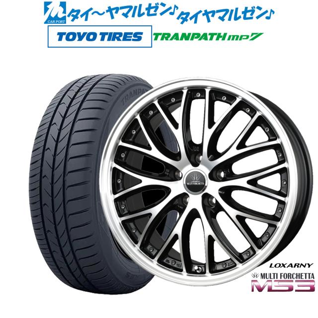 BADX ロクサーニ マルチフォルケッタ MS3 18インチ 7.5J トーヨータイヤ トランパス TRANPATH mp7 215/45R18 サマータイヤ ホイール4本セット