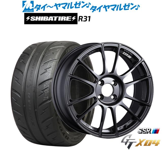 タナベ SSR GT X04 16インチ 6.5J SHIBATIRE シバタイヤ 280R (R31) 195/50R16 サマータイヤ ホイール4本セット