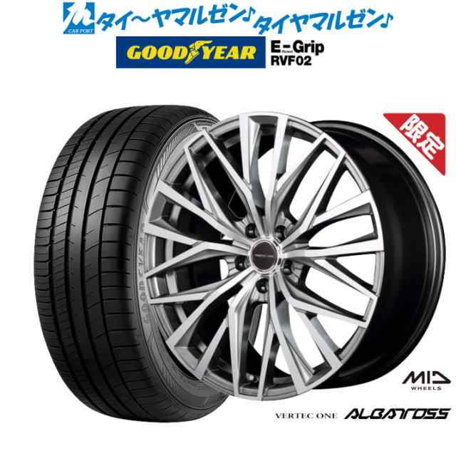 【数量限定】MID ヴァーテック ワン アルバトロス 17インチ 7.0J グッドイヤー エフィシエント グリップ RVF02 215/55R17 サマータイヤ ホイール4本セット