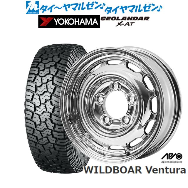 アピオ WILDBOAR ワイルドボア ベンチュラ 16インチ 5.5J ヨコハマ GEOLANDAR ジオランダー X-AT (G016) 225/75R16 サマータイヤ ホイール4本セット