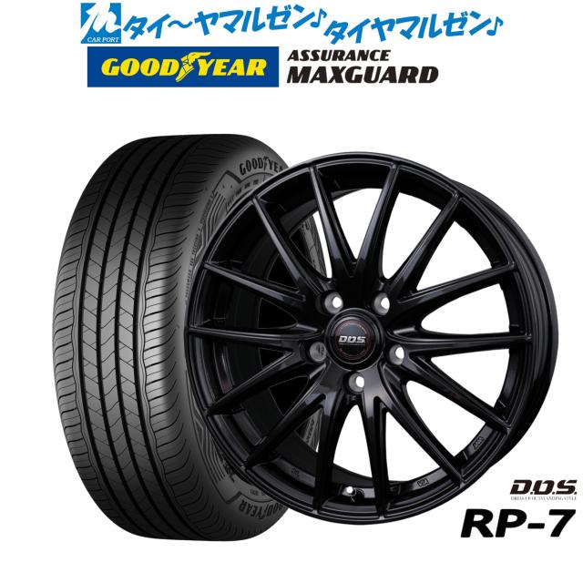 BADX DOS(DOS) RP-7 17インチ 7.0J グッドイヤー ASSURANCE アシュアランス MAXGUARD 225/50R17 サマータイヤ ホイール4本セット