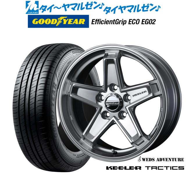 ウェッズ アドベンチャー キーラータクティクス 16インチ 6.5J グッドイヤー エフィシエント グリップ エコ EG02 215/65R16 サマータイヤ ホイール4本セット