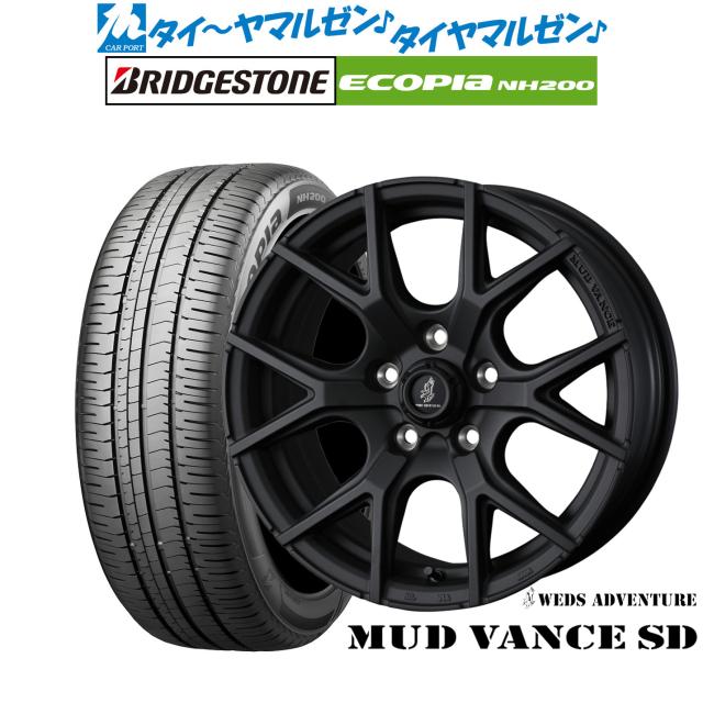 ウェッズ アドベンチャー マッドヴァンス SD 16インチ 7.0J ブリヂストン ECOPIA エコピア NH200 195/50R16 サマータイヤ ホイール4本セット
