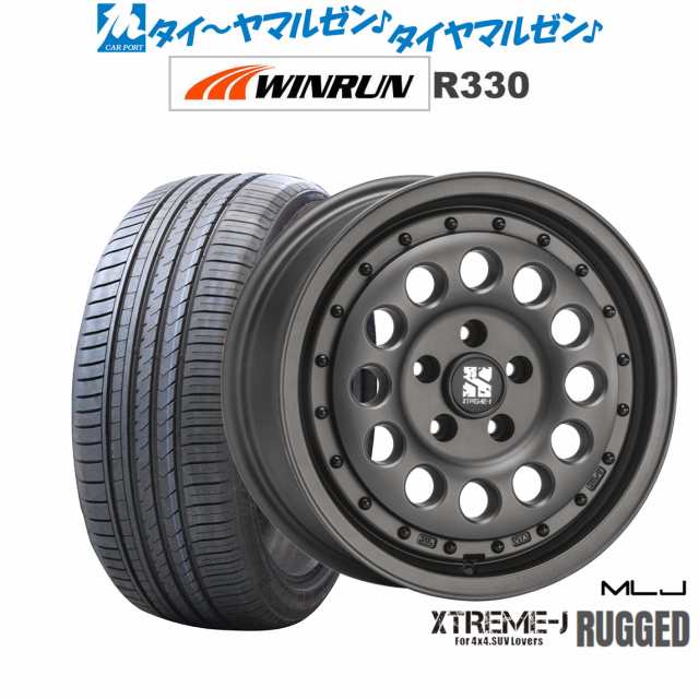 MLJ エクストリーム ラギッド 16インチ 6.5J WINRUN ウインラン R330 195/50R16 サマータイヤ ホイール4本セット