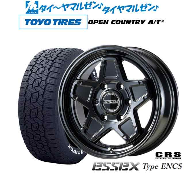 CRS ESSEX エセックス ENCS-16 16インチ 6.5J トーヨータイヤ オープンカントリー A/T III (AT3)(ホワイトレター)  215/70R16 サマータイの通販は