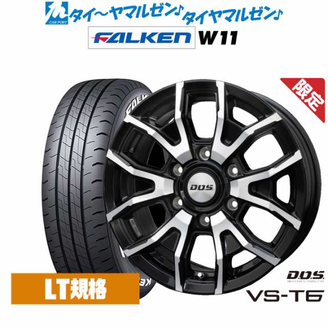 【数量限定】BADX DOS VS-T6 16インチ 6.5J ファルケン W11 215/65R16 サマータイヤ ホイール4本セット