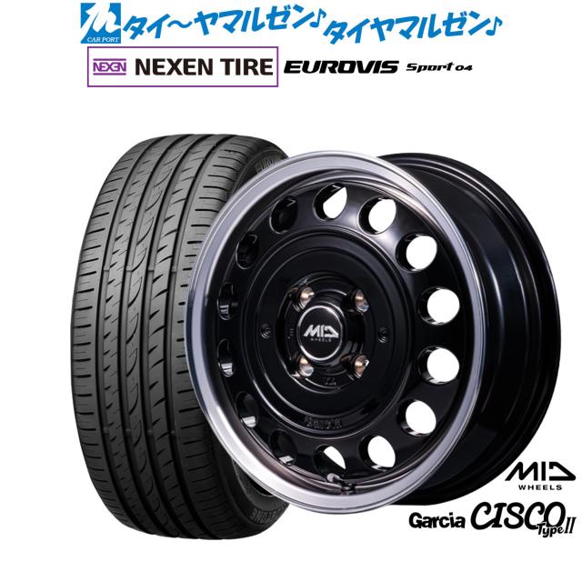 MID ホイールズ ガルシア シスコ Type2 14インチ 4 5J NEXEN ネクセン ロードストーン ユーロビズ Sport 04