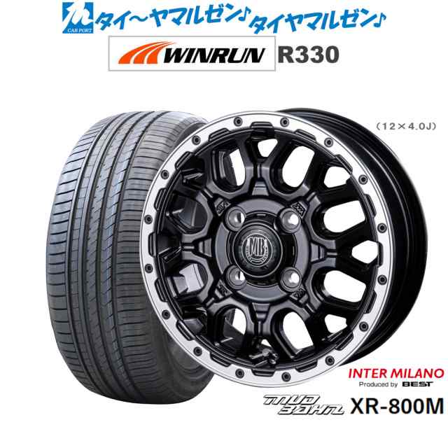 インターミラノ マッドバーン XR-800M 16インチ 6.5J WINRUN ウインラン R330 195/65R16 サマータイヤ ホイール4本セット