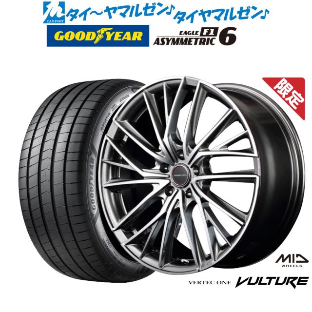 【数量限定】MID ヴァーテック ワン ヴァルチャー 17インチ 7.0J グッドイヤー イーグル F1 アシメトリック6 215/45R17 サマータイヤ ホイール4本セット