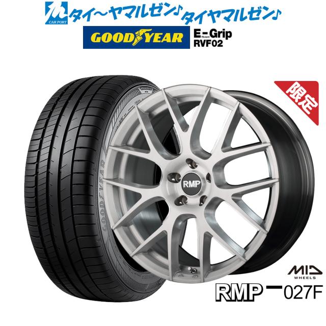 【数量限定】MID RMP 027F 20インチ 8.5J グッドイヤー エフィシエント グリップ RVF02 245/40R20 サマータイヤ ホイール4本セット