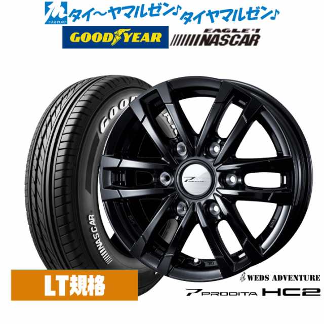 ウェッズ アドベンチャー プロディータHC2 15インチ 6.0J グッドイヤー EAGLE イーグル #1 NASCAR (ナスカー) 195/80R15 サマータイヤ ホ