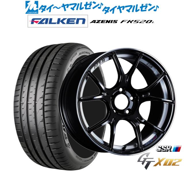 タナベ SSR GT X02 17インチ 7.0J ファルケン AZENIS アゼニス FK520L 225/45R17 サマータイヤ ホイール4本セット