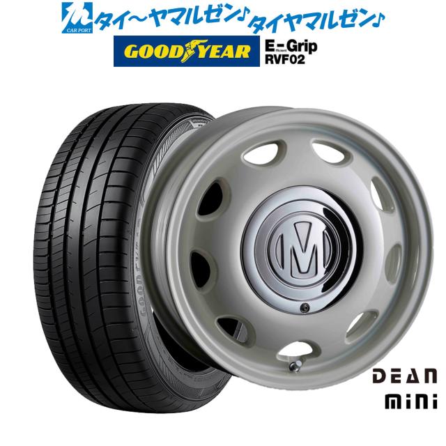 クリムソン ディーン ミニ マーガレットホワイト 15インチ 5.0J グッドイヤー エフィシエント グリップ RVF02 165/55R15 75V サマータイヤ ホイール4本セット