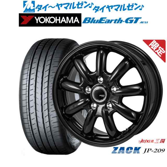 JAPAN三陽 ZACK JP-209 16インチ 6.5J ヨコハマ BluEarth ブルーアース GT (AE51) 215/60R16 サマータイヤ ホイール4本セット