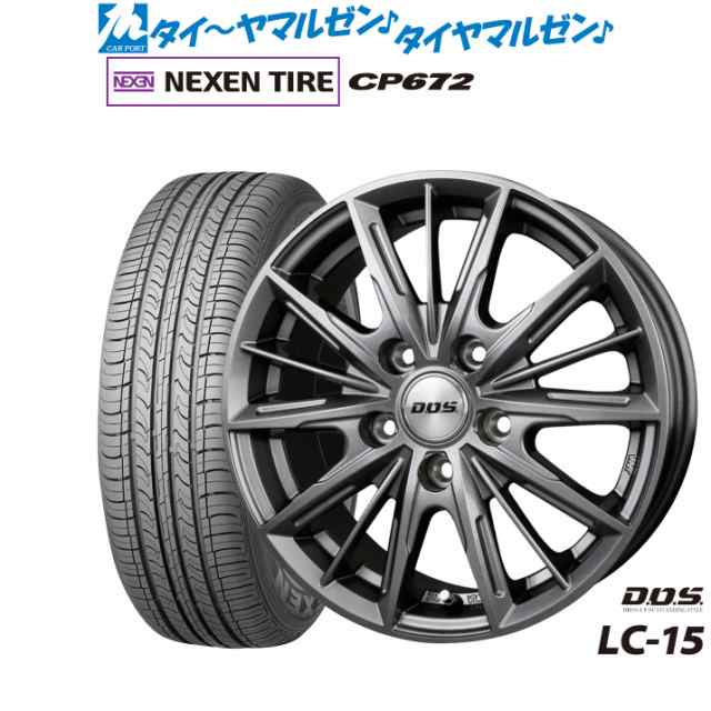 BADX DOS(DOS) LC-15 16インチ 6.5J NEXEN ネクセン CP672 205/65R16 サマータイヤ ホイール4本セット