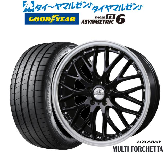 BADX ロクサーニ マルチフォルケッタ 19インチ 7.5J グッドイヤー イーグル F1 アシメトリック6 225/35R19 サマータイヤ ホイール4本セット